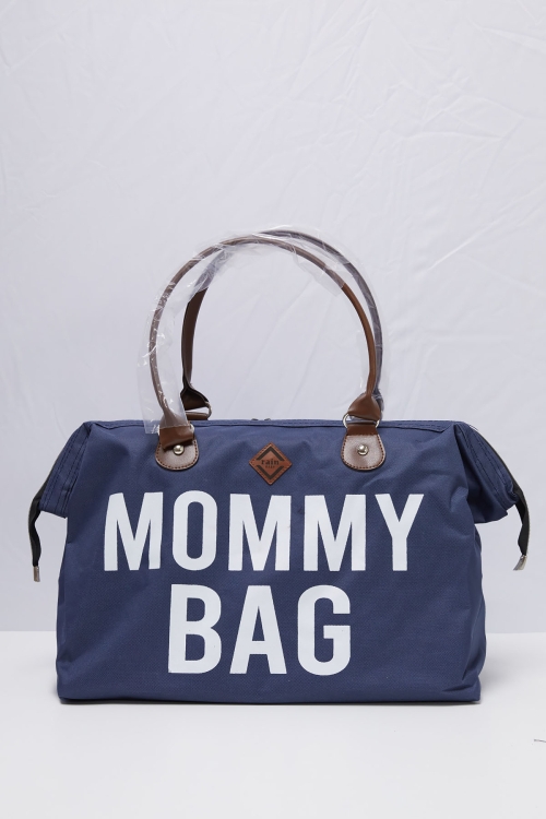 Lacivert Mommy Bag Yazılı Anne Çantası 19720