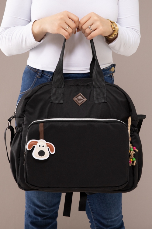 Sevimli Aksesuarlı Çok Fonksiyonlu Anne Omuz & Sırt Çantası 19837