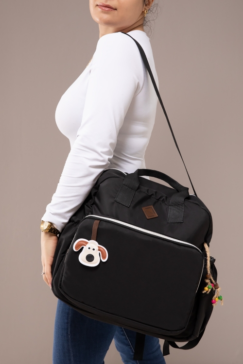 Sevimli Aksesuarlı Çok Fonksiyonlu Anne Omuz & Sırt Çantası 19837