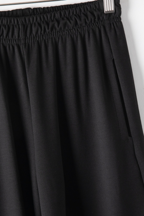 Siyah Geniş Paça Kesim Basic Kız Çocuk Pantolon 19744