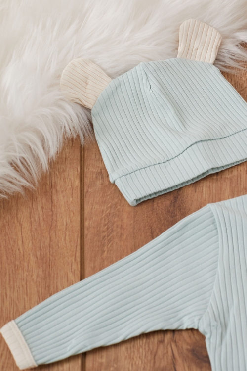 Yeşil Koala Desenli Erkek Bebek 5 Parça Hastane Çıkışı Seti 19461