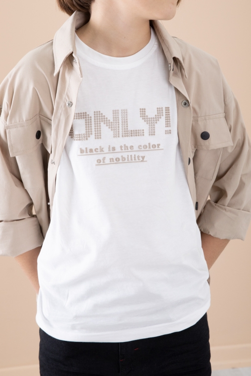 Bej Gömlek Tişörtlü Erkek Çocuk 2li Takım 20128