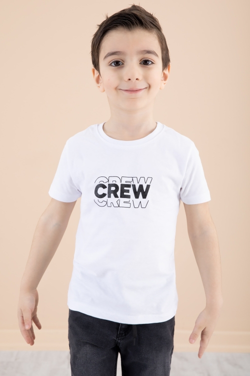 Erkek Çocuk Haki Fermuar Cepli Yazı Baskılı Tişörtlü Ceket 20092