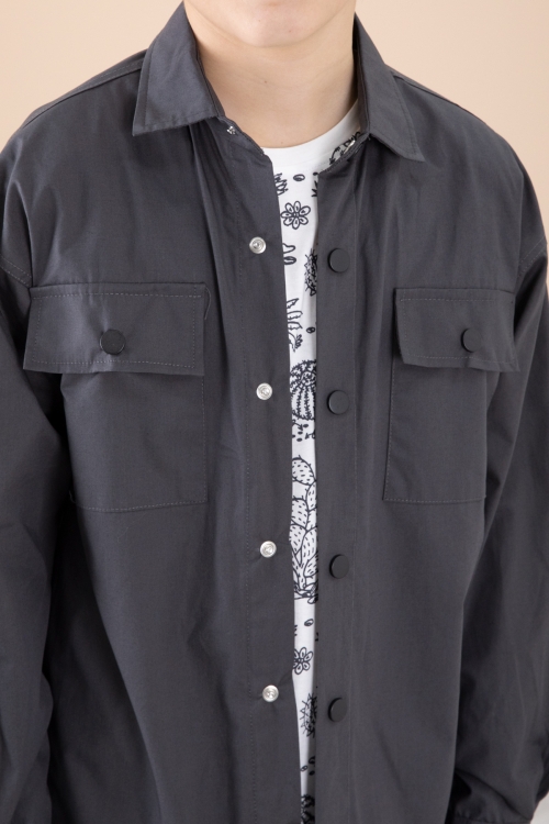 Füme Erkek Çocuk Gögüs Cepli 3lü Takım 20350