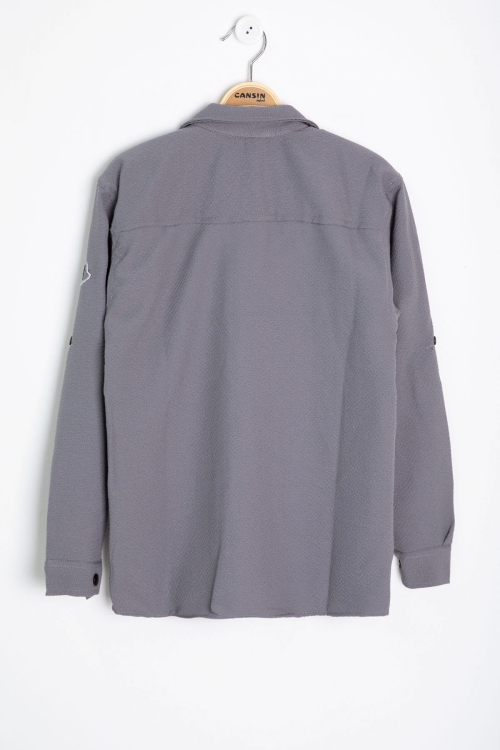 Füme Erkek Çocuk Jogger Gömlekli Tişörtlü 2li Takım 20400