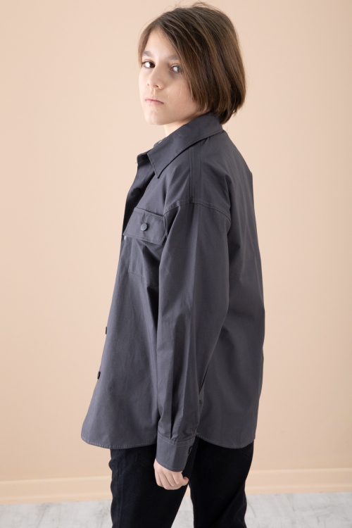 Füme Gömlek Tişörtlü Erkek Çocuk 2li Takım 20126