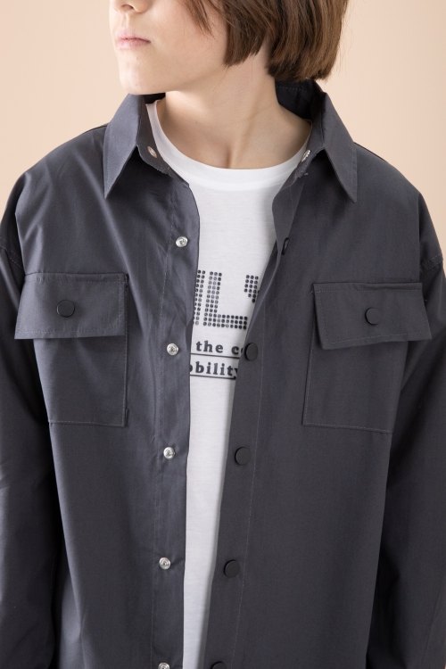 Füme Gömlek Tişörtlü Erkek Çocuk 2li Takım 20126