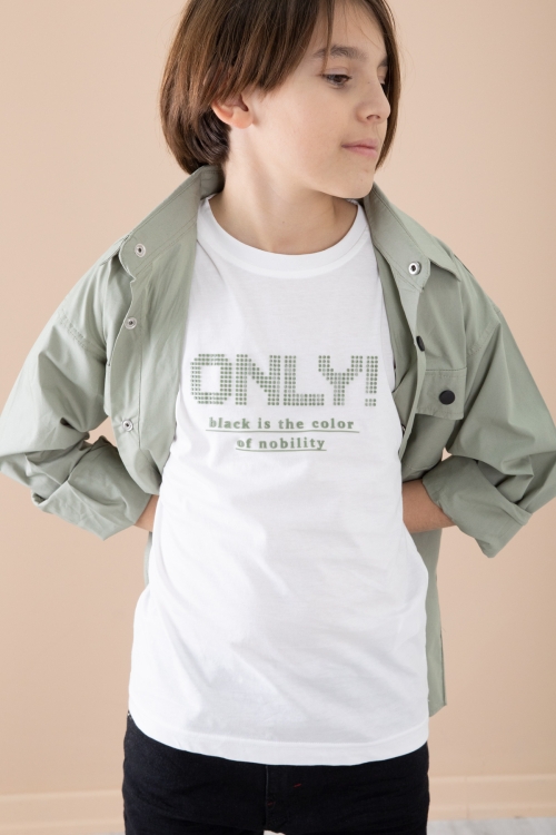 Haki Gömlek Tişörtlü Erkek Çocuk 2li Takım 20127