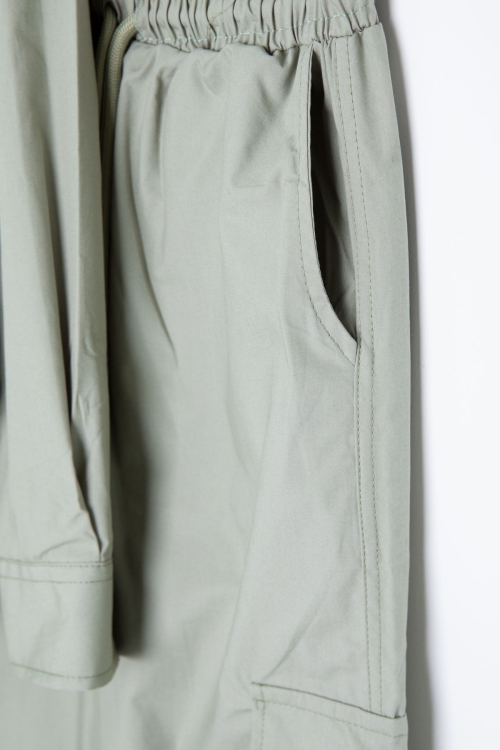 Haki Yazılı Tişörtlü Paraşüt Gömlekli Erkek Çocuk 3lü Alt Üst Takım 20541