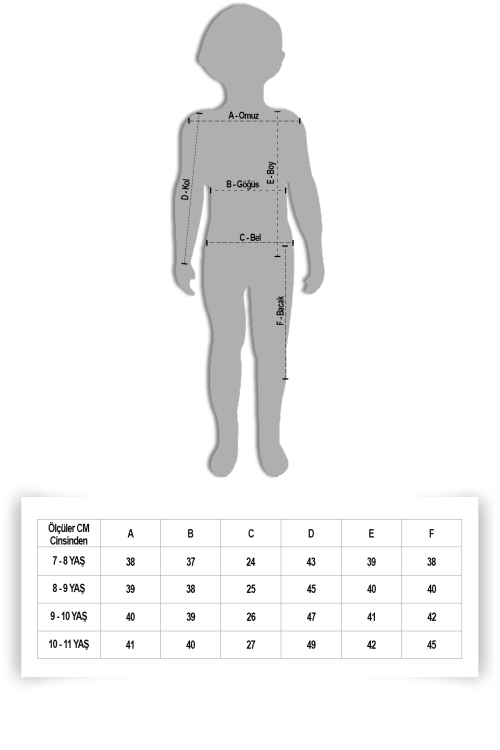 Kahve Göğüs Cepli Jean Ceketli Etekli Kız Çocuk 3lü Takım