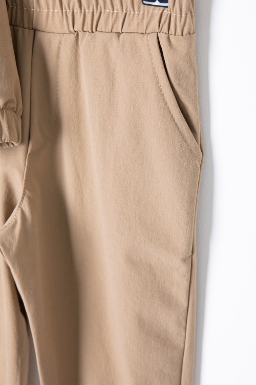 Kahverengi Erkek Çocuk Kapşonlu Paraşüt Takım 20153