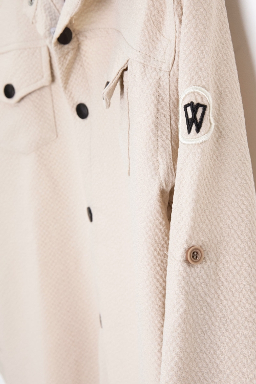 Krem Erkek Çocuk Jogger Gömlekli Tişörtlü 2li Takım 20404