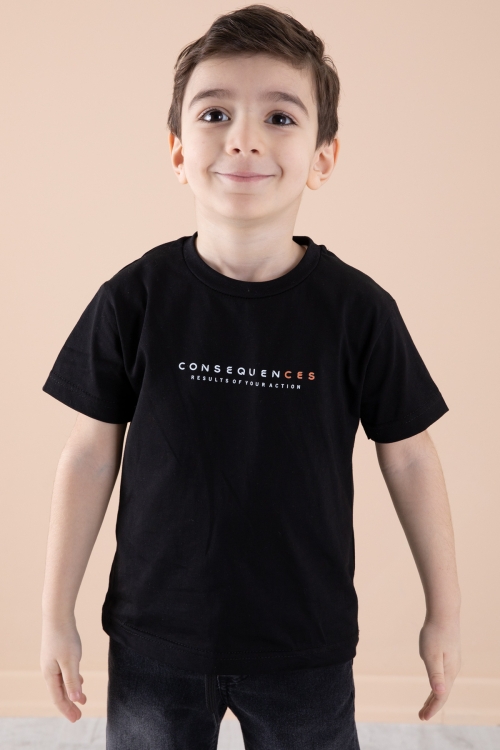 Krem Jean Ceket Yazı Baskılı Erkek Çocuk Pantolonlu 3lü Takım 20311