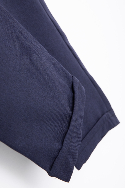 Lacivert Erkek Çocuk Duble Paça Jogger Kumaş Pantolon 20048