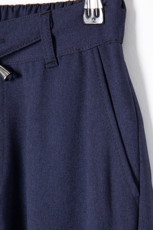 Lacivert Erkek Çocuk Duble Paça Jogger Kumaş Pantolon 20048