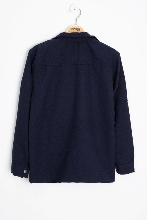 Lacivert Erkek Çocuk Jogger Gömlekli Tişörtlü 2li Takım 20403