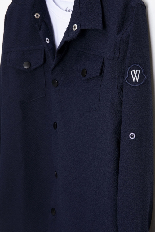 Lacivert Erkek Çocuk Jogger Gömlekli Tişörtlü 2li Takım 20403