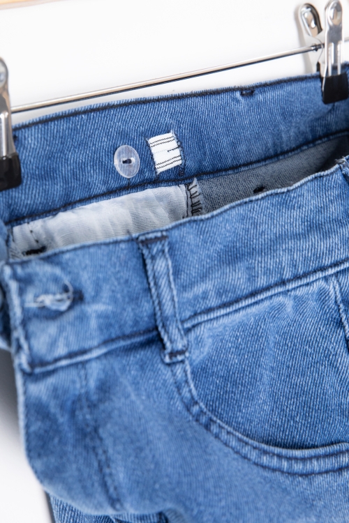 Mavi Cebi Arma Detaylı Erkek Çocuk Jean Pantolon 20357