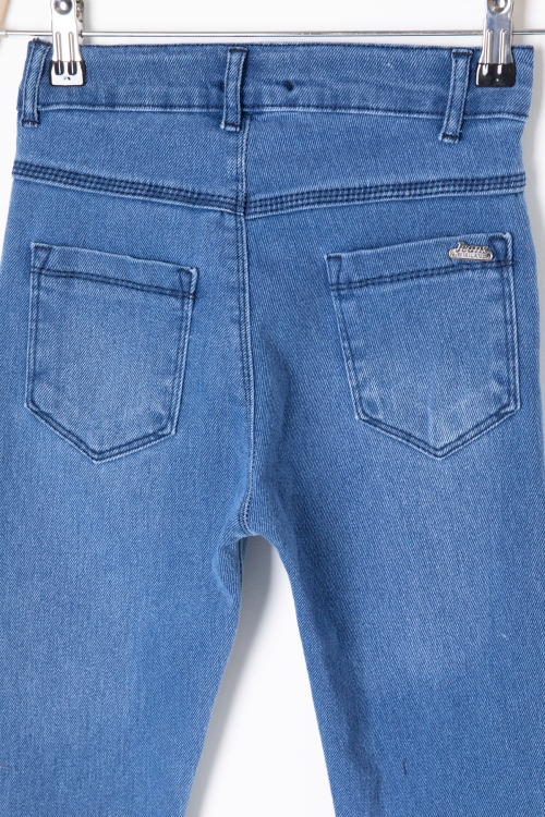 Mavi Cebi Arma Detaylı Erkek Çocuk Jean Pantolon 20357