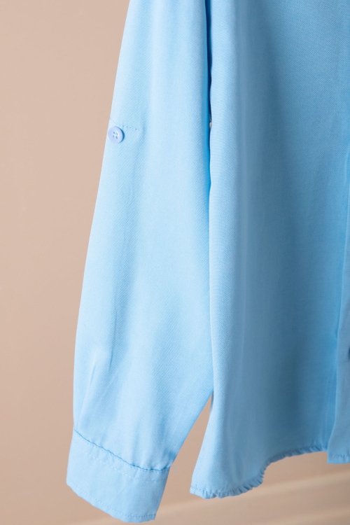 Mavi Erkek Çocuk Gömlek Pantolonlu 2li Takım 20436