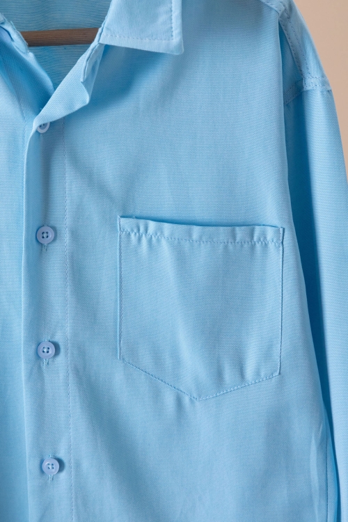 Mavi Erkek Çocuk Gömlek Pantolonlu 2li Takım 20436