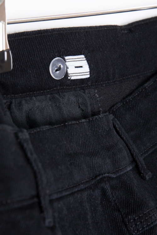 Siyah Cebi Arma Detaylı Erkek Çocuk Jean Pantolon 20321