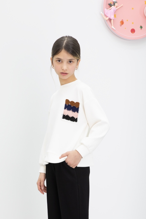 Siyah Dantel Cepli İspanyol Paça Kız Çocuk Alt Üst Takım 19980