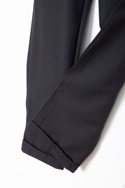 Siyah Erkek Çocuk Duble Paça Jogger Kumaş Pantolon 20047