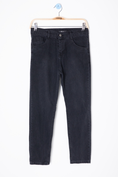 Siyah Erkek Çocuk Slim Fit Jean Pantolon 20061