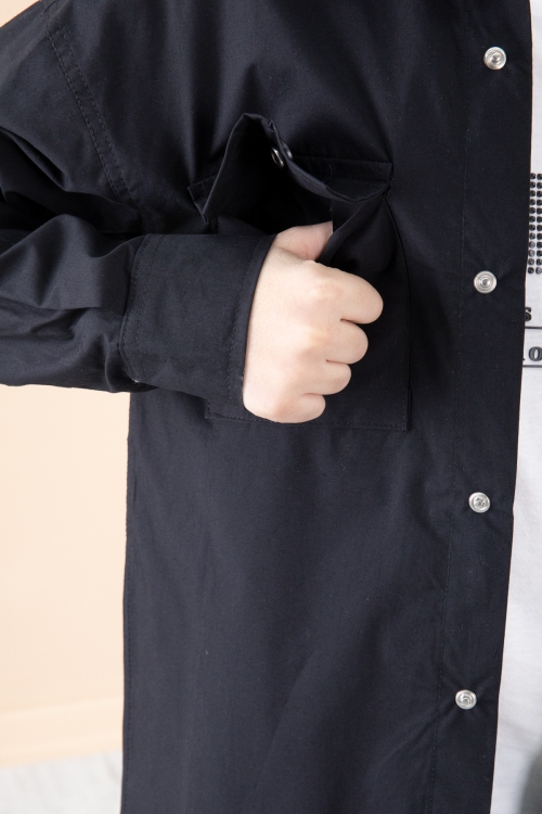 Siyah Gömlek Tişörtlü Erkek Çocuk 2li Takım 20125