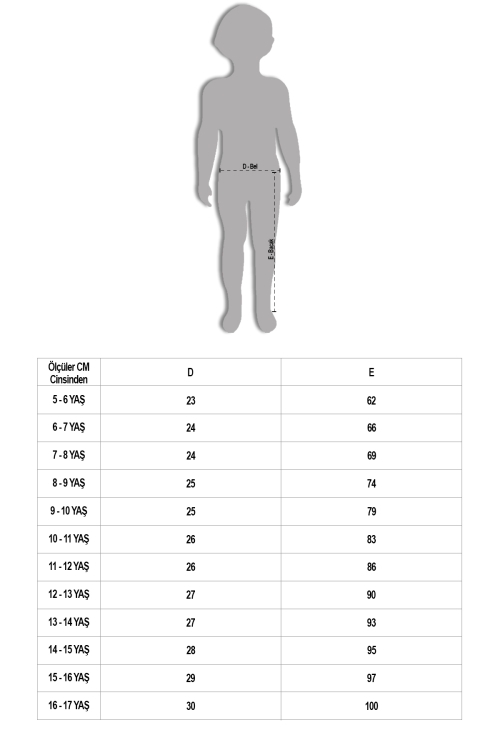 Siyah Yüksek Bel Kargo Cep Kız Çocuk Jean Pantolon 20301