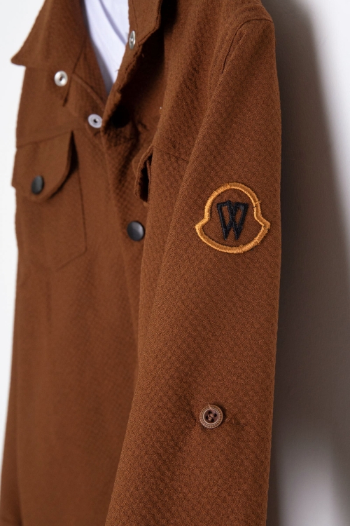 Taba Erkek Çocuk Jogger Gömlekli Tişörtlü 2li Takım 20405