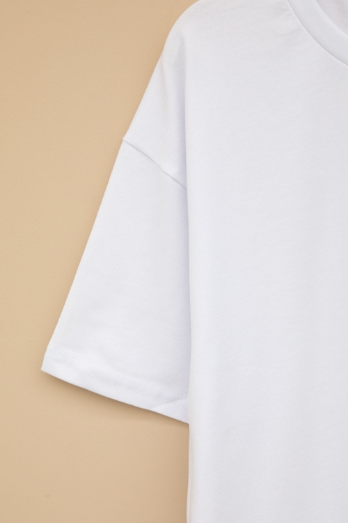 Ekru Skateboard Baskılı Cepli Erkek Çocuk Bisiklet Yaka Tişört 20912