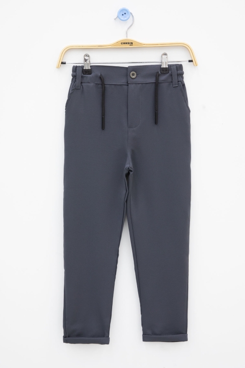 Erkek Çocuk Duble Paça Füme Kumaş Pantolon 21143