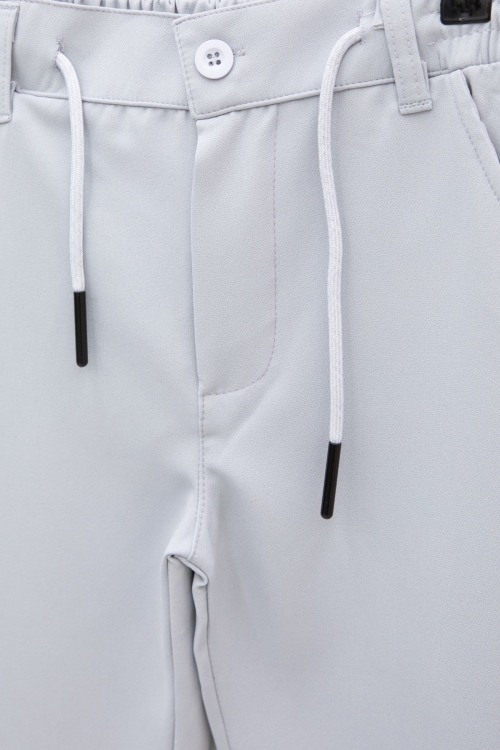 Erkek Çocuk Duble Paça Gri Kumaş Pantolon 21142