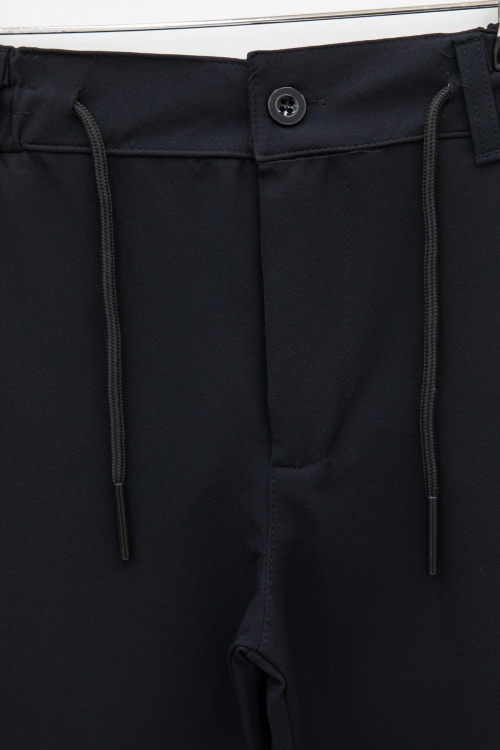 Erkek Çocuk Duble Paça Siyah Kumaş Pantolon 21139