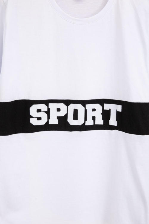 Erkek Çocuk Sport Yazı Baskılı Şortlu Takım 21174