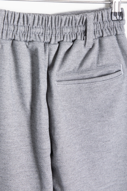 Gri Beli  Bağcıklı Duble Paça Erkek Çocuk Jogger Kumaş Pantolon 20746