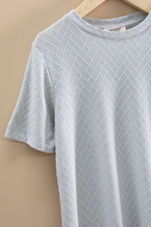 Gri Çizgi Desenli Bisiklet Yaka Tişörtlü Erkek Çocuk Şortlu Takım 20785