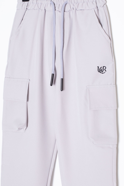 Gri  Kargo Cepli Erkek Çocuk Paraşüt Pantolon 20634