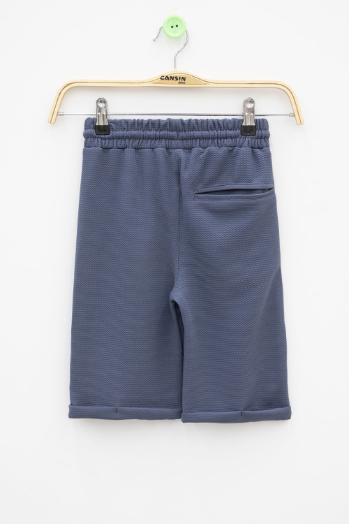 İndigo  Beli Lastikli Ponpon Kumaş Basic Erkek Çocuk Şort 21169