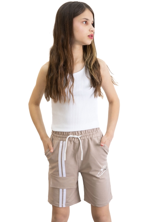 Kahverengi Kız Çocuk Şort 20756