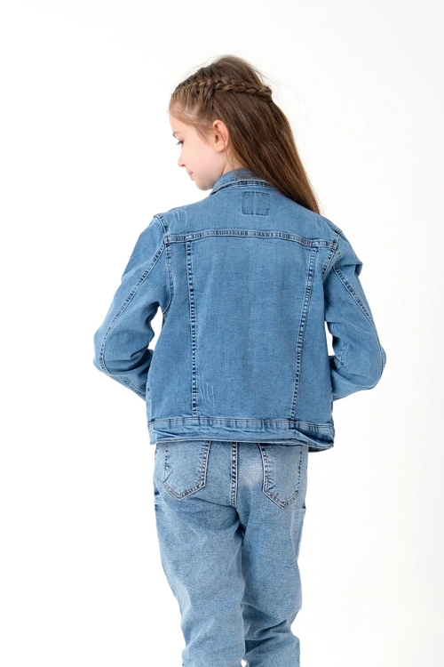 Kız Çocuk Jean Ceket 15670
