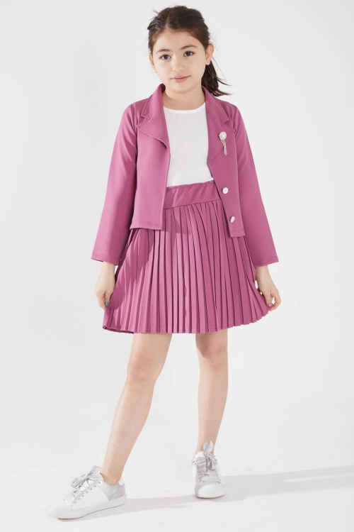 Kız Çocuk Etekli Takım 15057