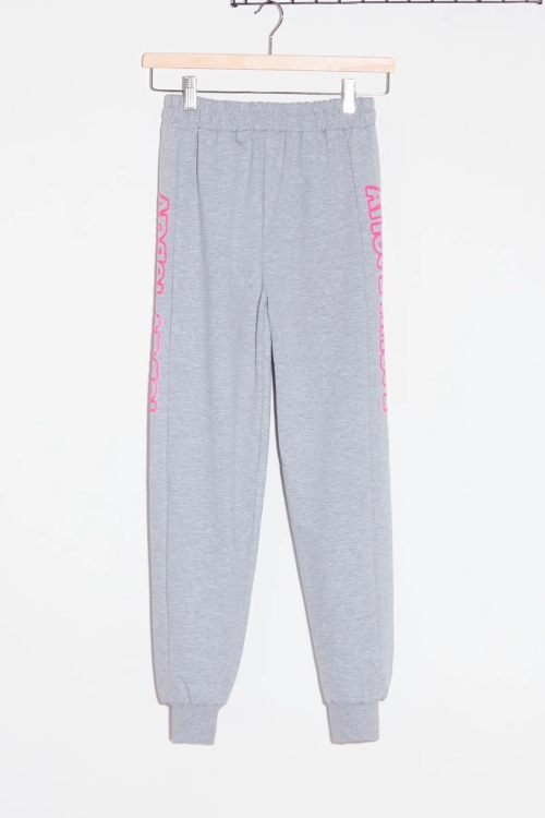 Kız Çocuk Pembe Angel Yazılı Baskı 9-16 Yaş Eşofman Altı 4827-4