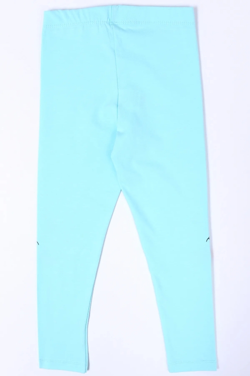 Kız Çocuk Simli Dil Baskı 1-8 Yaş Tayt 3046