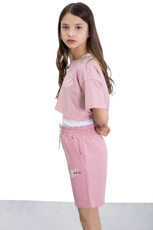 Koyu Kız Çocuk Şort 20751