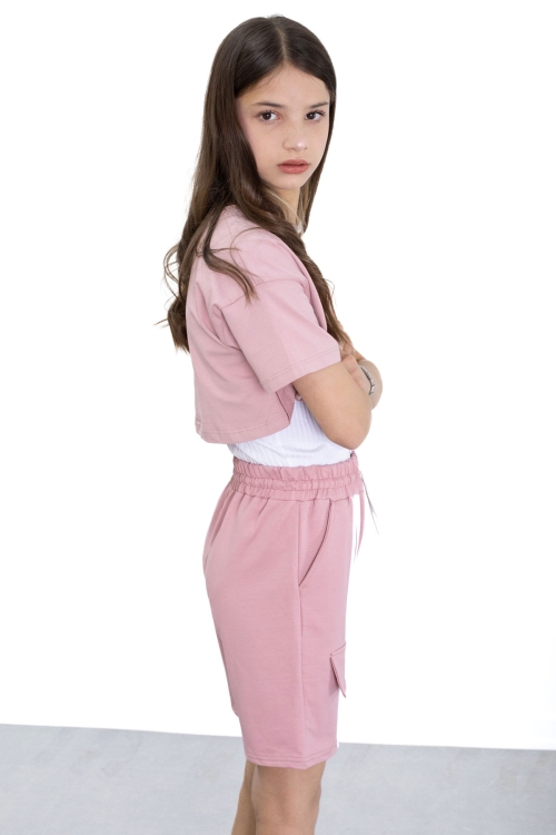 Koyu Kız Çocuk Şort 20751