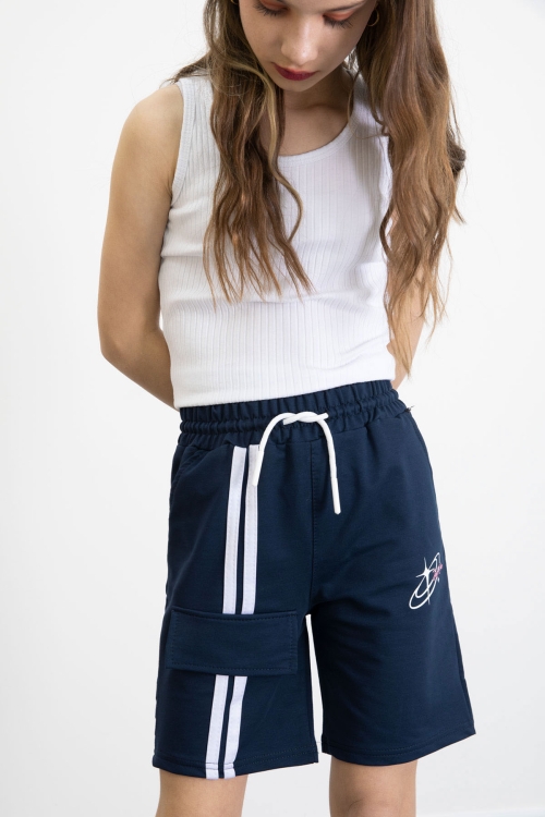 Lacivert Kız Çocuk Şort 20748