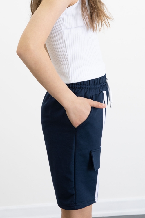 Lacivert Kız Çocuk Şort 20748